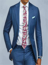 Load image into Gallery viewer, 2018 fashion Slim new army Royal Blue men's wedding suit party dance Smoking Tuxedo Men's casual overalls suit (coat + pants)