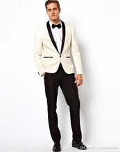 Load image into Gallery viewer, Fashion Dark Grey mens Suit terno masculino 2017 smoking Business Wedding Suits for men Groom kingsman Tuxedo (Jackets+Pants)
