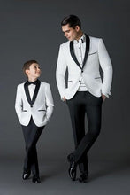 Load image into Gallery viewer, Fashion Dark Grey mens Suit terno masculino 2017 smoking Business Wedding Suits for men Groom kingsman Tuxedo (Jackets+Pants)
