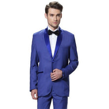 Load image into Gallery viewer, Fashion Dark Grey mens Suit terno masculino 2017 smoking Business Wedding Suits for men Groom kingsman Tuxedo (Jackets+Pants)
